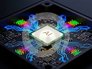 Advanced ai processor on circuit board