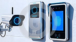 Advanced AI Security System with Biometric Access