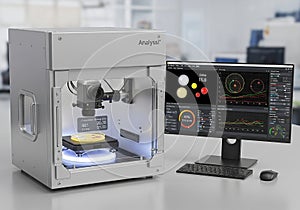 Advanced analytical equipment setup includes a