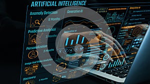 Advanced Artificial Intelligence Dashboard with Data Visualization and Predictive Analytics for Anomaly Detection and