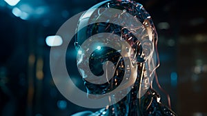 advanced artificial intelligence for the future rise in technological singularity using deep learning algorithms. Generative AI