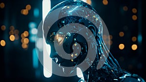 advanced artificial intelligence for the future rise in technological singularity using deep learning algorithms. Generative AI