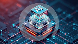 Advanced Artificial Intelligence Neural Network Architecture Visualization