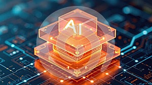 Advanced Artificial Intelligence Neural Network Architecture Visualization
