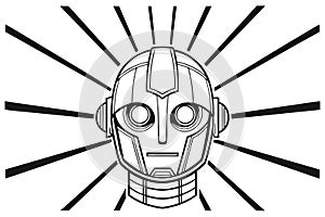 Advanced Artificial Intelligence Technology Scene. Artificial Intelligence Data Processing Concept