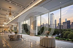 Advanced background for high-end venue 3D render