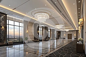 Advanced background High-end venue space photo