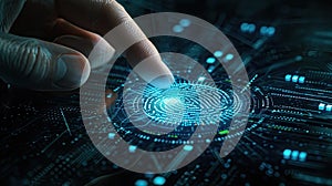 Advanced Biometric Fingerprint Technology for Secure Authentication.