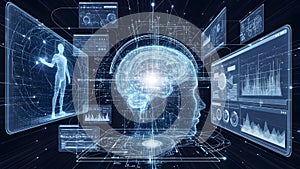 Advanced brain analysis with ai technology and data visualization