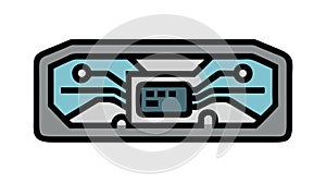 Advanced Circuit Board for Electronic Devices, vector design Generative AI