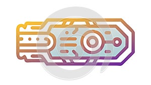 Advanced circuit board, symbolizing electronics, tech, or digital systems. vector design Generative AI