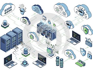 Advanced cloud computing and ai network