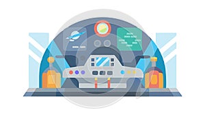 Advanced Command Center, High-Tech Operations Hub, vector design Generative AI