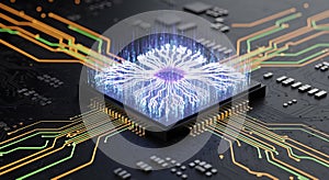 Advanced Computing Processor Unit Digital Information Flow