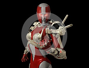 Advanced cyborg character