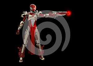 Advanced cyborg character