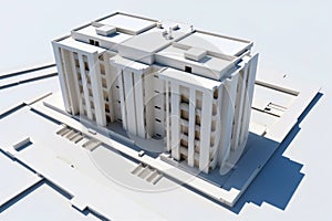 Advanced 3D BIM technology brings a futuristic high-rise to life with photorealistic detail. photo