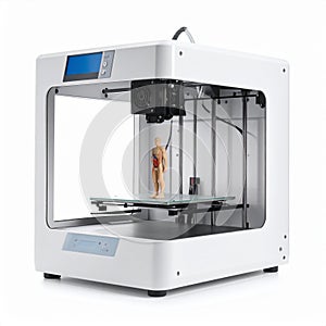 Advanced 3D Printer Creating a Prototype Model