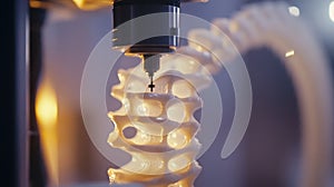 Advanced 3d printing technology creating complex structures