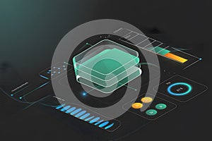 Advanced data analytics dashboard with interactive visualization