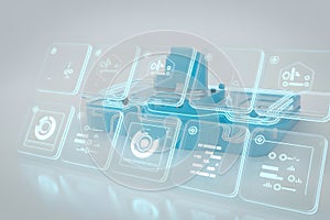 Advanced data analytics interface with interactive visualization