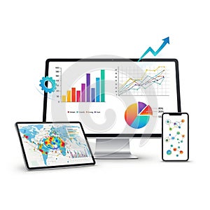 Advanced data analytics on multiple devices