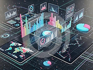 Advanced data analytics and visualization on multiple devices