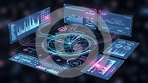 Advanced data visualization dashboard with multiple charts and graphs