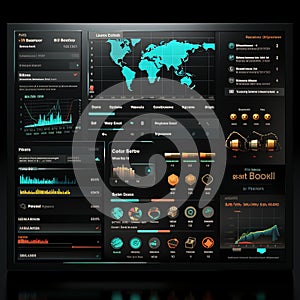 Advanced digital dashboard with real-time data analysis and monitoring tools