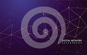 Advanced Digital Network Connection Internet Computer Technology Background