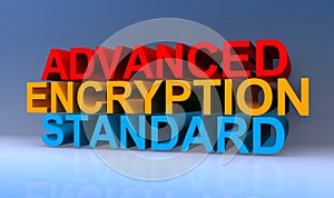 Advanced encryption standard on blue