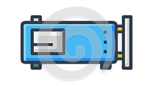 Advanced Graphics Card, High-Performance Computing Gaming, vector design Generative AI