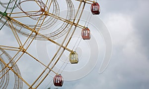 Advanced gray, Ferris wheel close-up