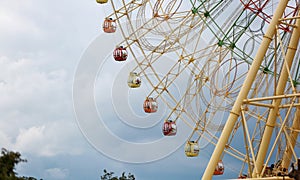 Advanced gray, Ferris wheel close-up