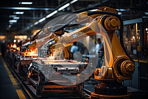 Advanced IIoT: Industrial Robot Arm Seamlessly Integrated in Modern Factory Network