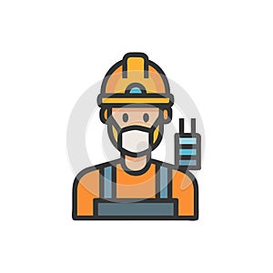 Advanced Industrial Worker Icon Design