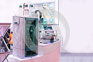 Advanced ion chromatography device of lab for separation of a mixture by passing it in solution or suspension or vapor