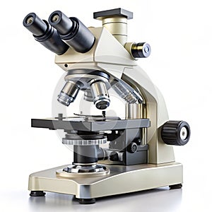Advanced laboratory microscope with multiple lenses