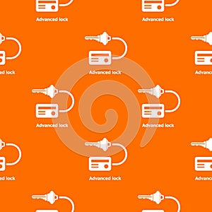 Advanced lock pattern vector orange