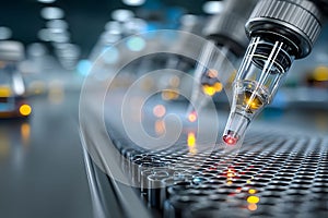 High-Tech Precision Manufacturing Process with Robotic Automation Generative AI