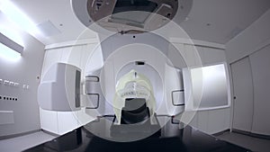 Advanced medical linear accelerator in the therapeutic oncology to treat patients with cancer