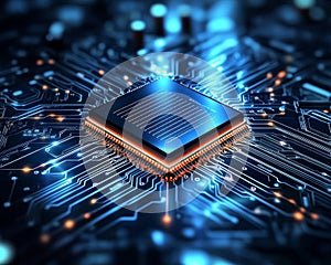 Advanced Microchip and Circuit Board Technology Featuring Seamless Data Processing and Innovation