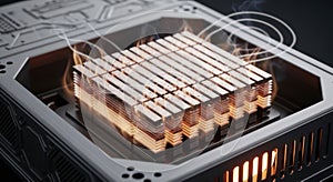 Advanced Microchip Technology Futuristic Processor Core