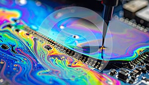 Advanced Microchip Testing with Nanofluid