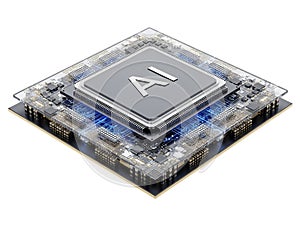 Advanced microprocessor chip on circuit board