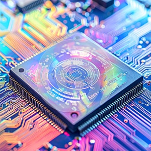 Advanced Microprocessor with Neon Data Glow