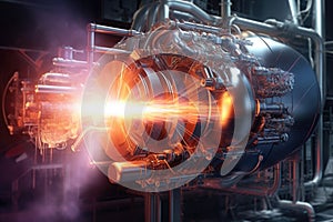 advanced plasma propulsion engine at work