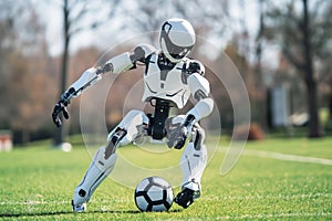 Advanced Robot Playing Soccer Outdoors