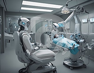 Advanced Robotic Dental Equipment in Modern Clinic AI Generated