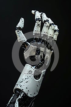 Advanced Robotic Hand Demonstrating Dexterity photo